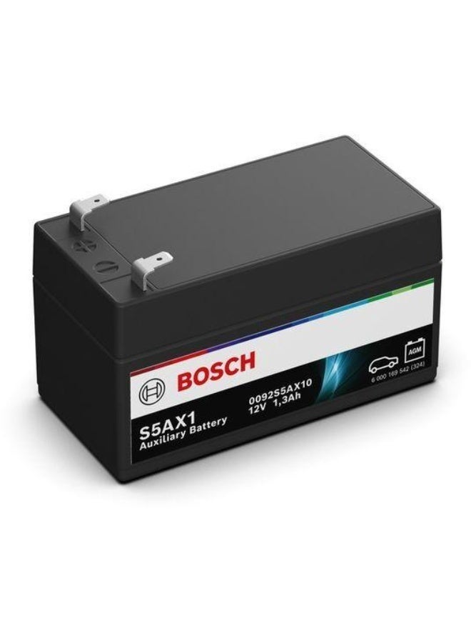 بوش بطارية تشغيل مساعدة من بوش 0092S5AX10 لسيارات مرسيدس بنز، وأودي، وهيونداي، ولاند روفر - 12 فولت 1.3 أمبير/ساعة [S5AX1] - Image 2